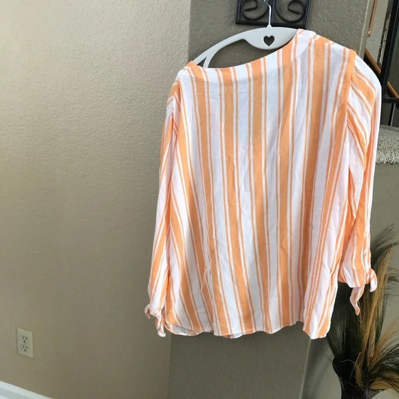 Michael Kors Stripe Top Size Large - Picture 4 of 4